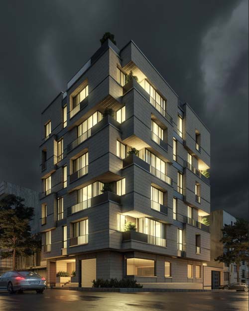cube house - night